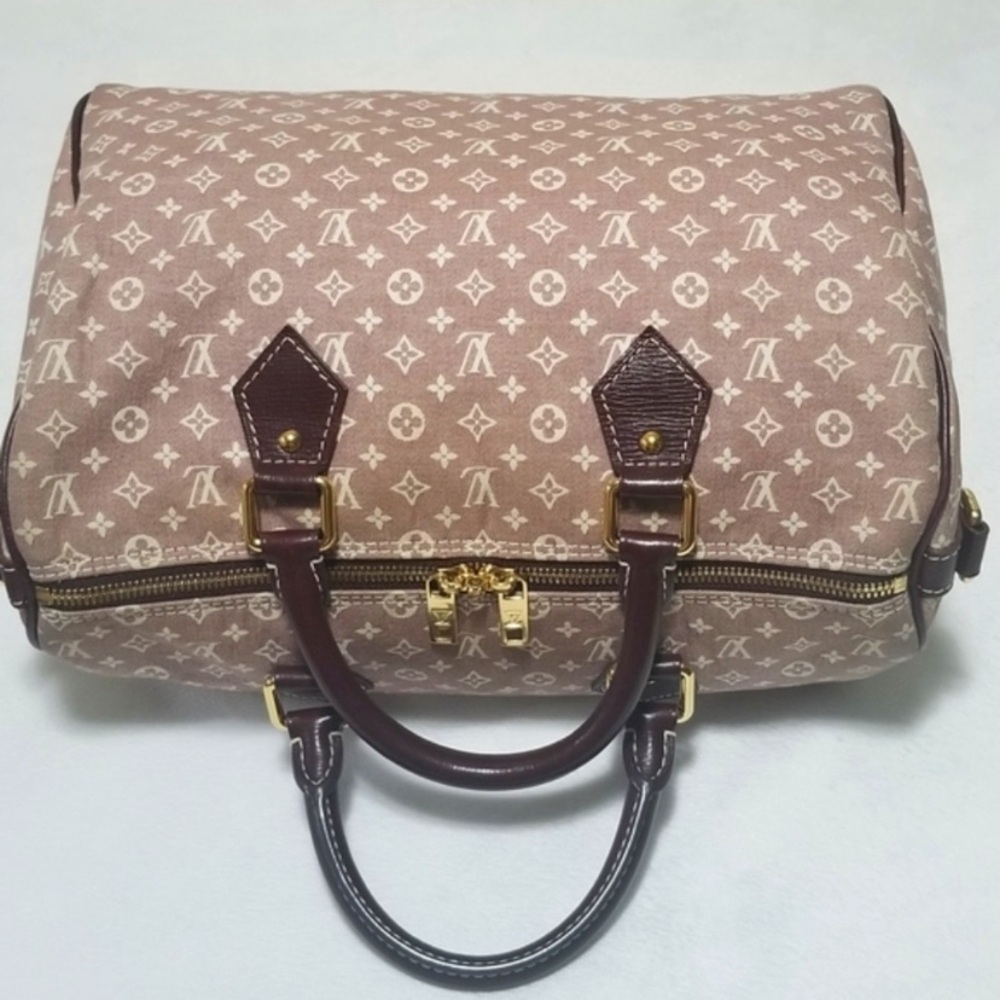 Louis Vuitton Burgundy Idylle Speedy Bandolier 30 Monogram Bag - Picture 7 of 15